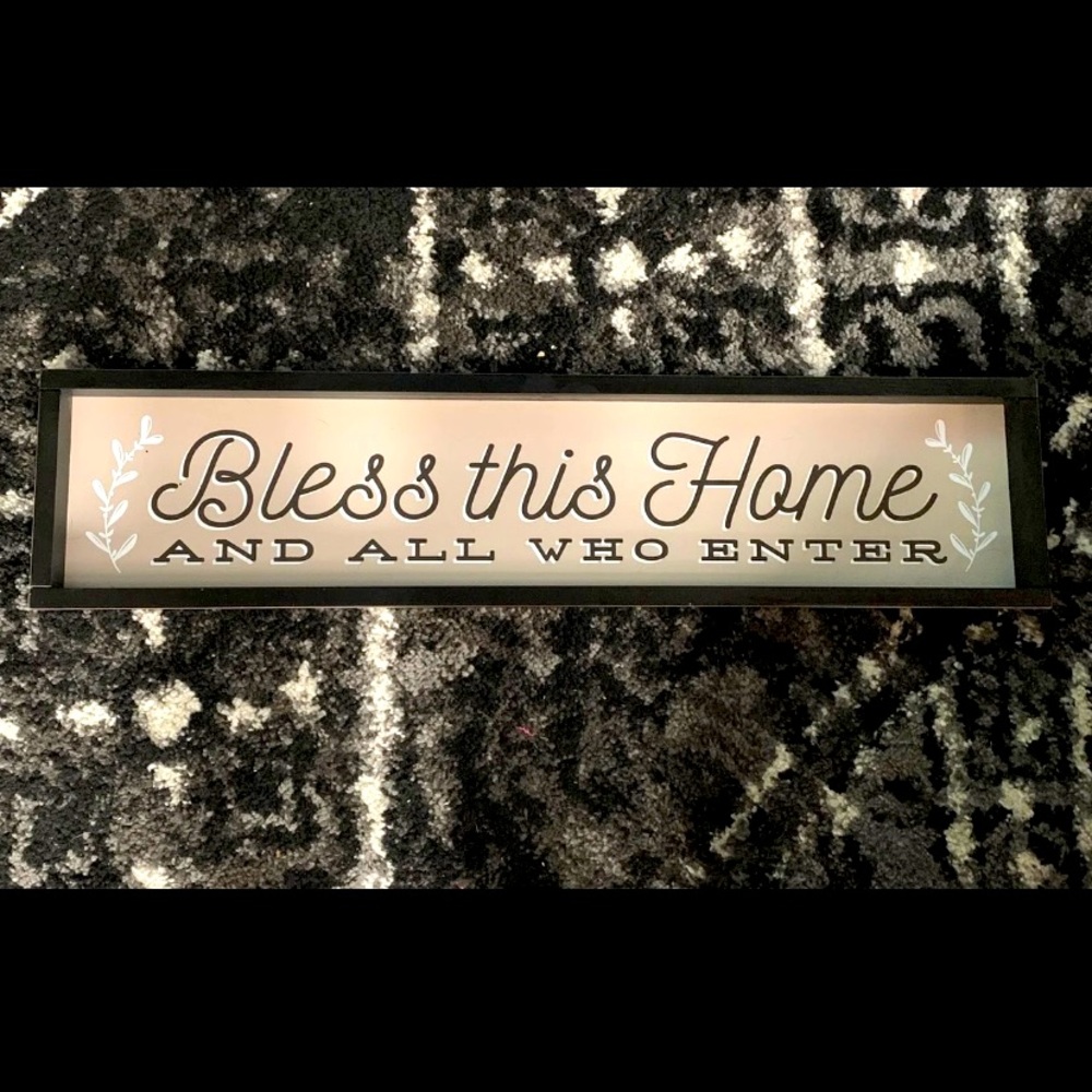 Bless this home sign